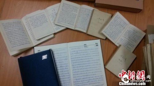 資料圖：光未然（張光年）珍貴手稿?！∈G霞　攝